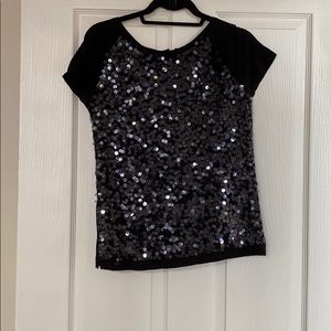 LOFT black sequin top.